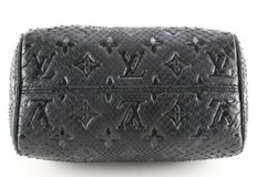 Louis Vuitton Black Python Speedy 20 Bandouliere 5LK0315