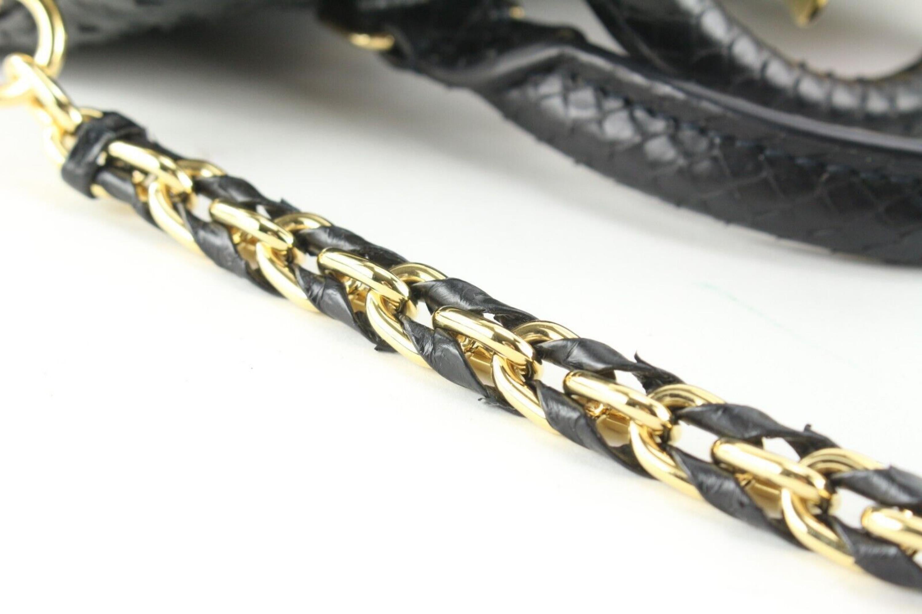 Louis Vuitton Black Python Speedy 20 Bandouliere 5LK0315 For Sale 1