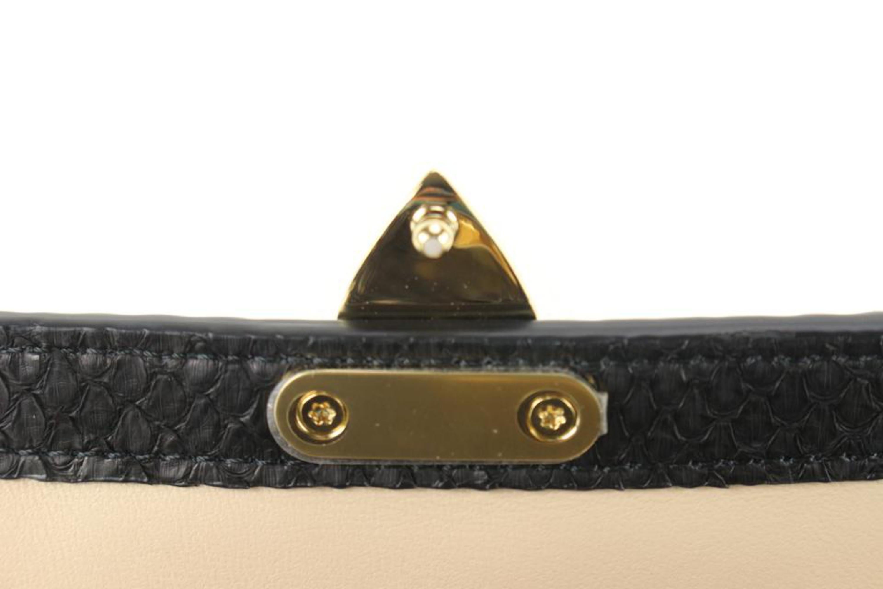 Louis Vuitton Black PythonTrunk Chain Wallet 15lz810s For Sale 4