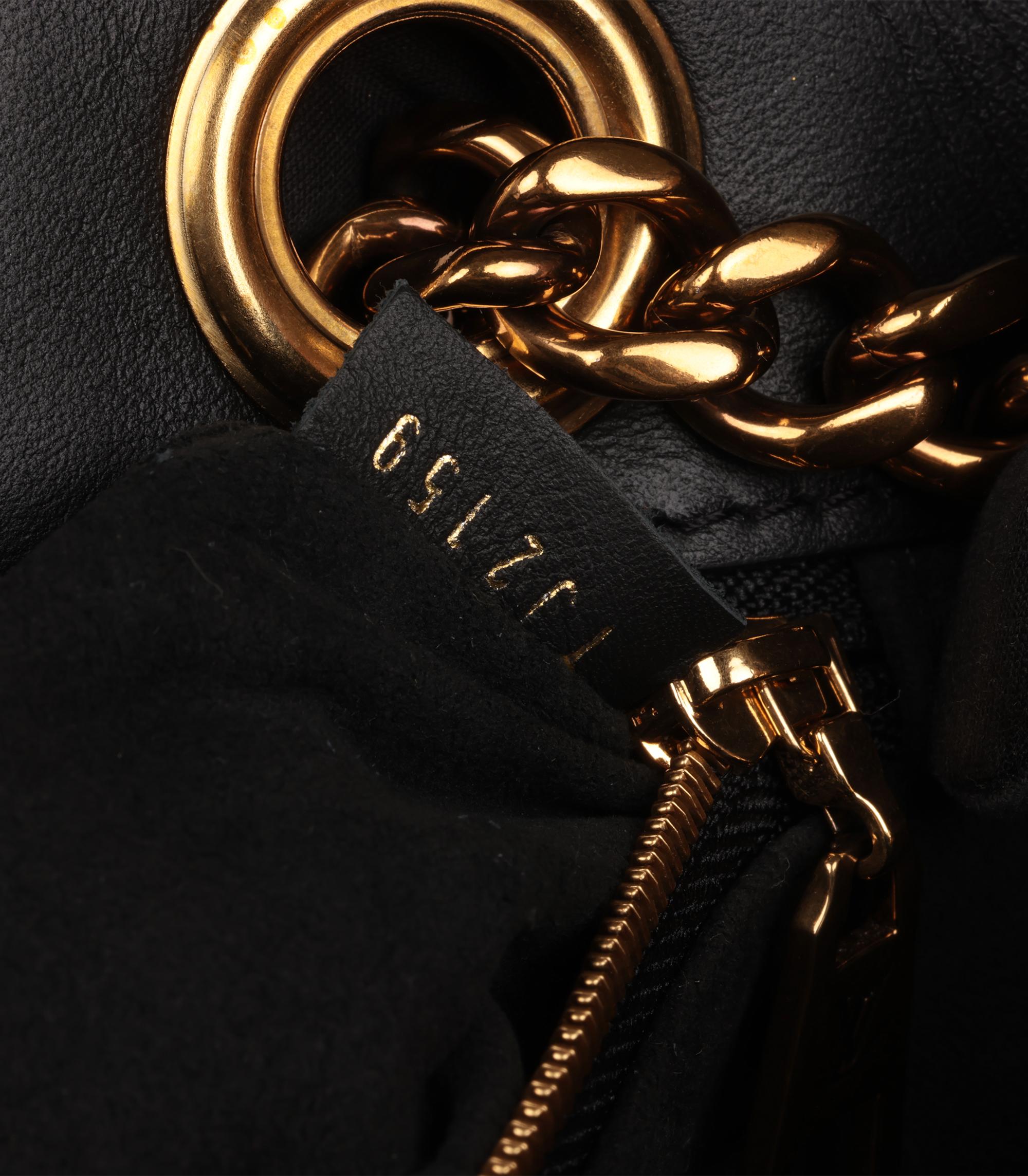 Louis Vuitton Black Quilted Calfskin Leather New Wave Chain Tote 6