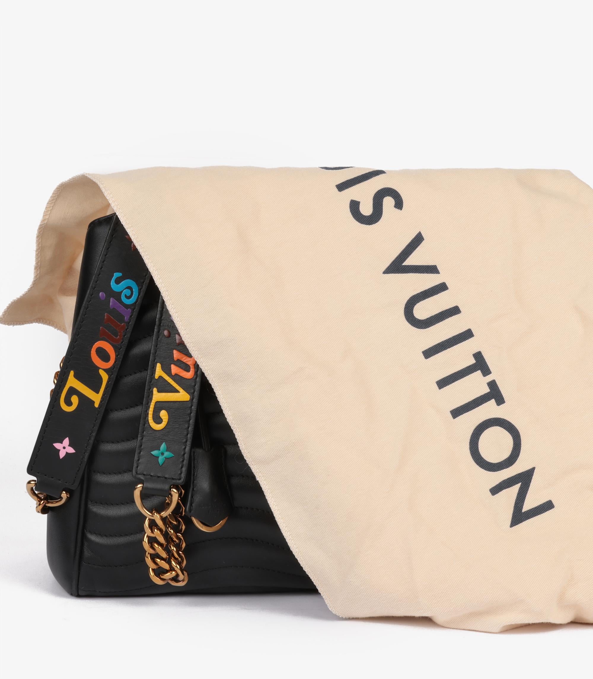 Louis Vuitton Black Quilted Calfskin Leather New Wave Chain Tote 7