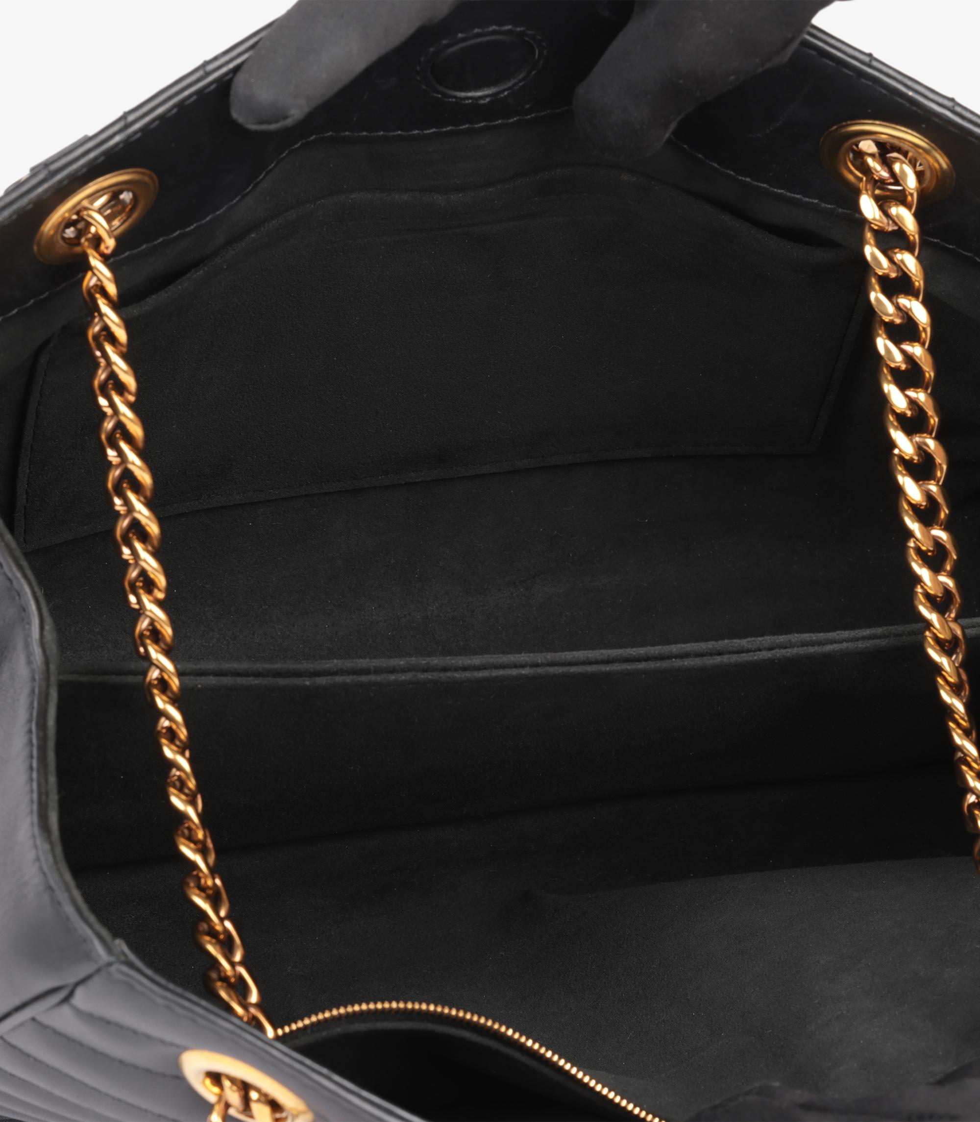 Louis Vuitton Black Quilted Calfskin Leather New Wave Chain Tote 4
