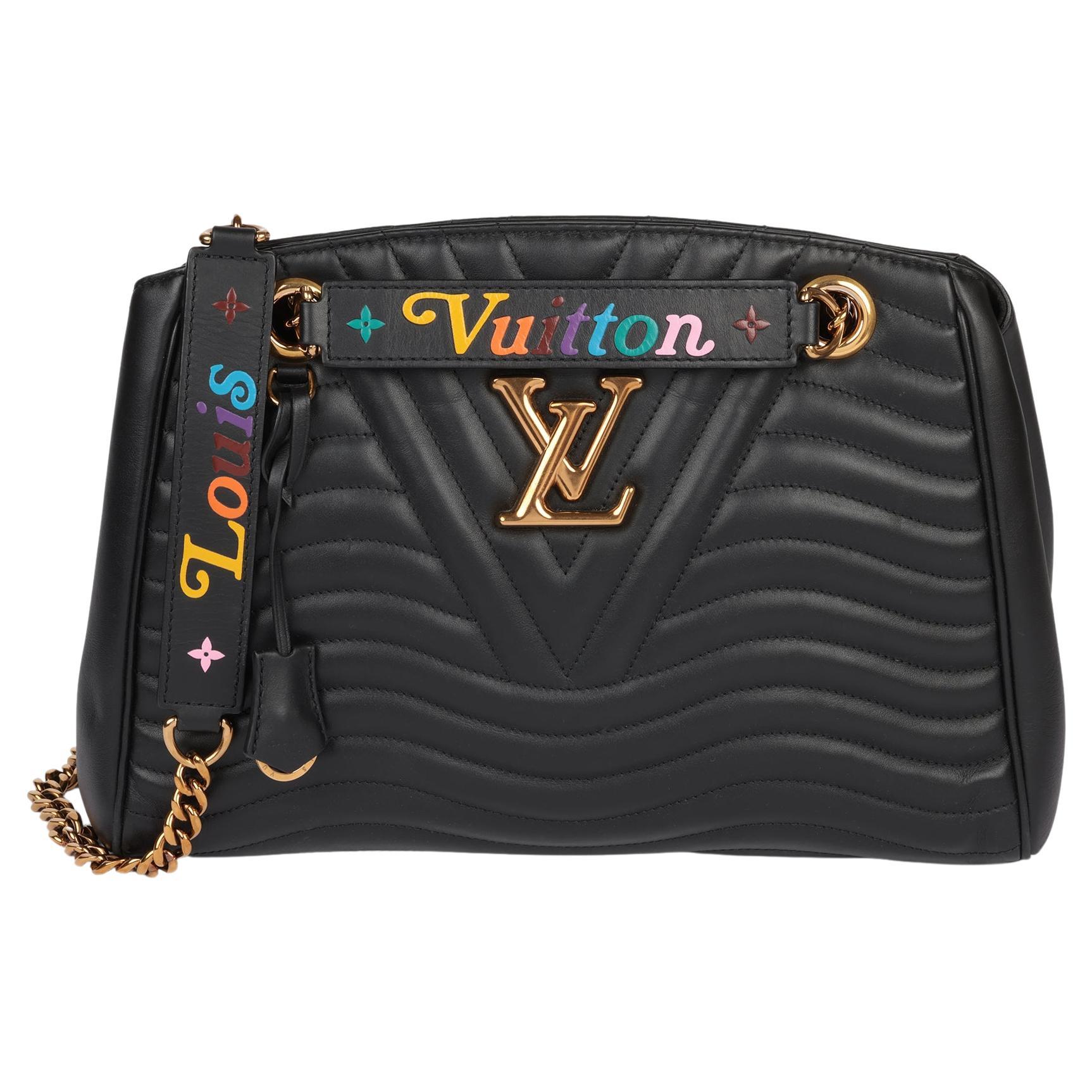 Louis+Vuitton+New+Wave+Chain+Crossbody+PM+Black+Leather for sale online