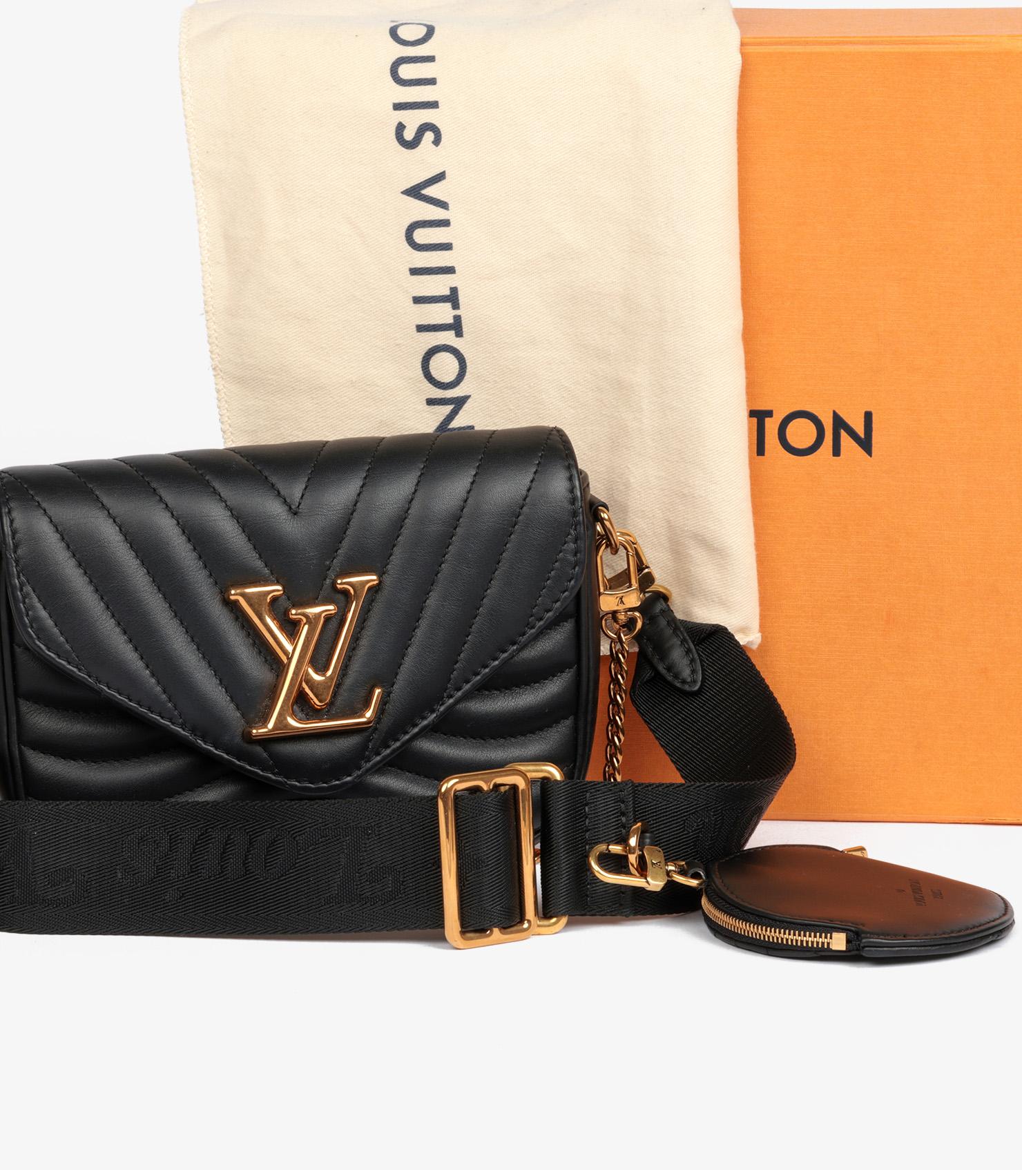 Louis Vuitton Black Quilted Calfskin Leather New Wave Multi Pochette 6