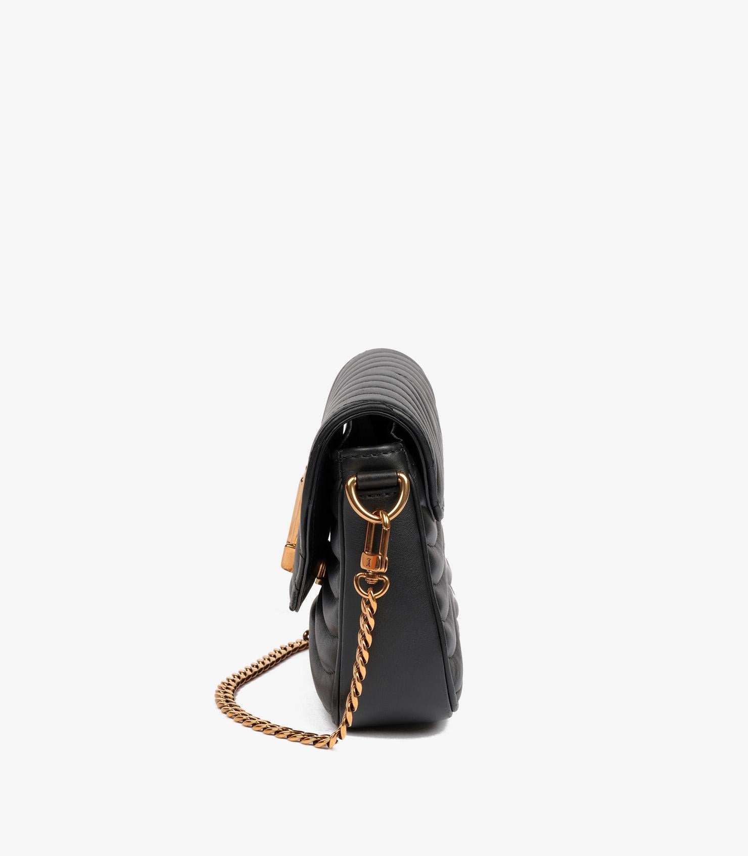 Louis Vuitton Black Quilted Calfskin Leather New Wave Multi Pochette 1