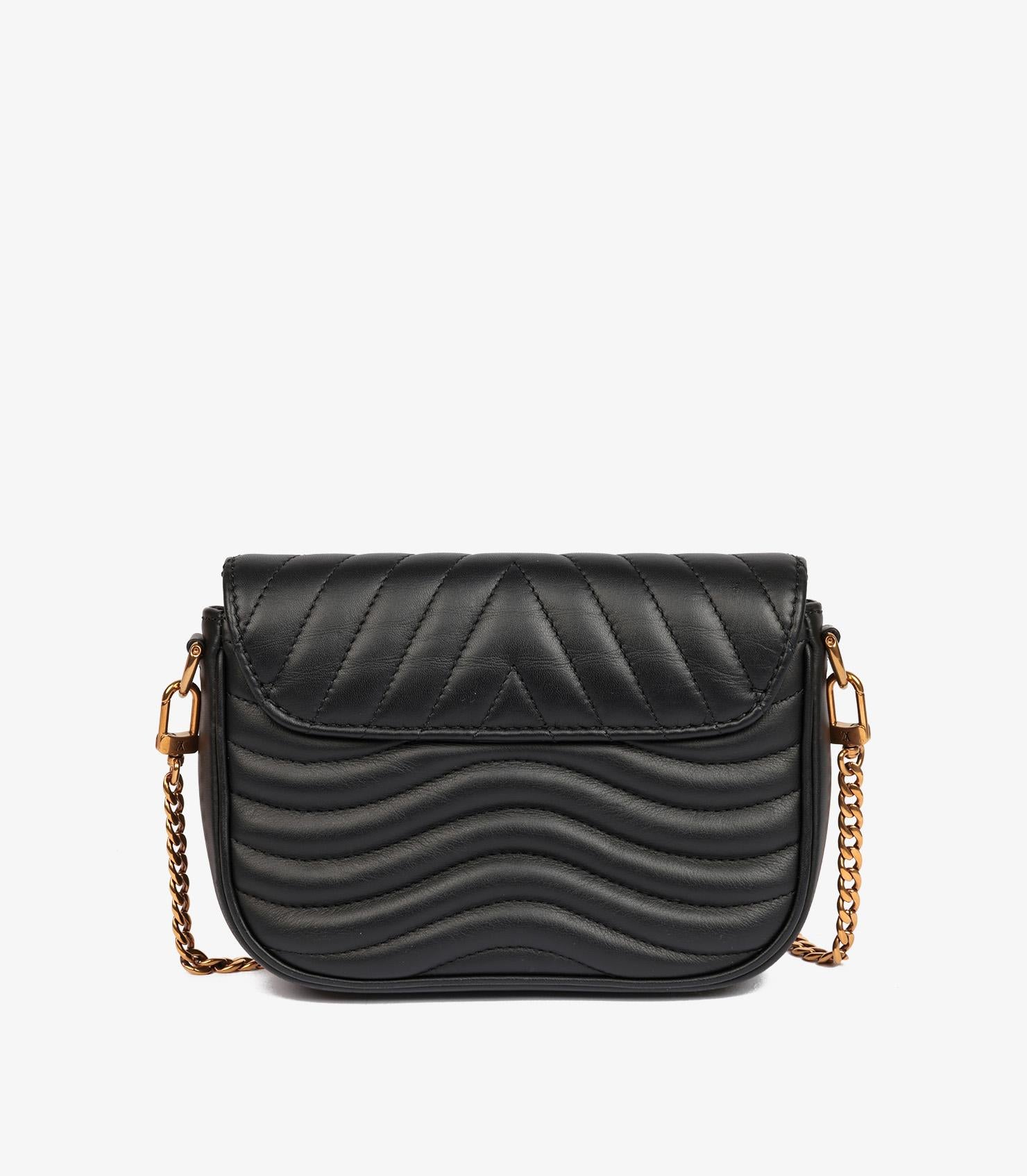 Louis Vuitton Black Quilted Calfskin Leather New Wave Multi Pochette 2