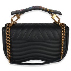 Louis Vuitton Black Quilted Calfskin New Wave Chain Bag PM