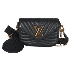 Louis Vuitton Black Quilted Calfskin New Wave Pochette