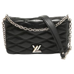 Louis Vuitton Black Quilted Leather GO-14 Malletage MM Bag