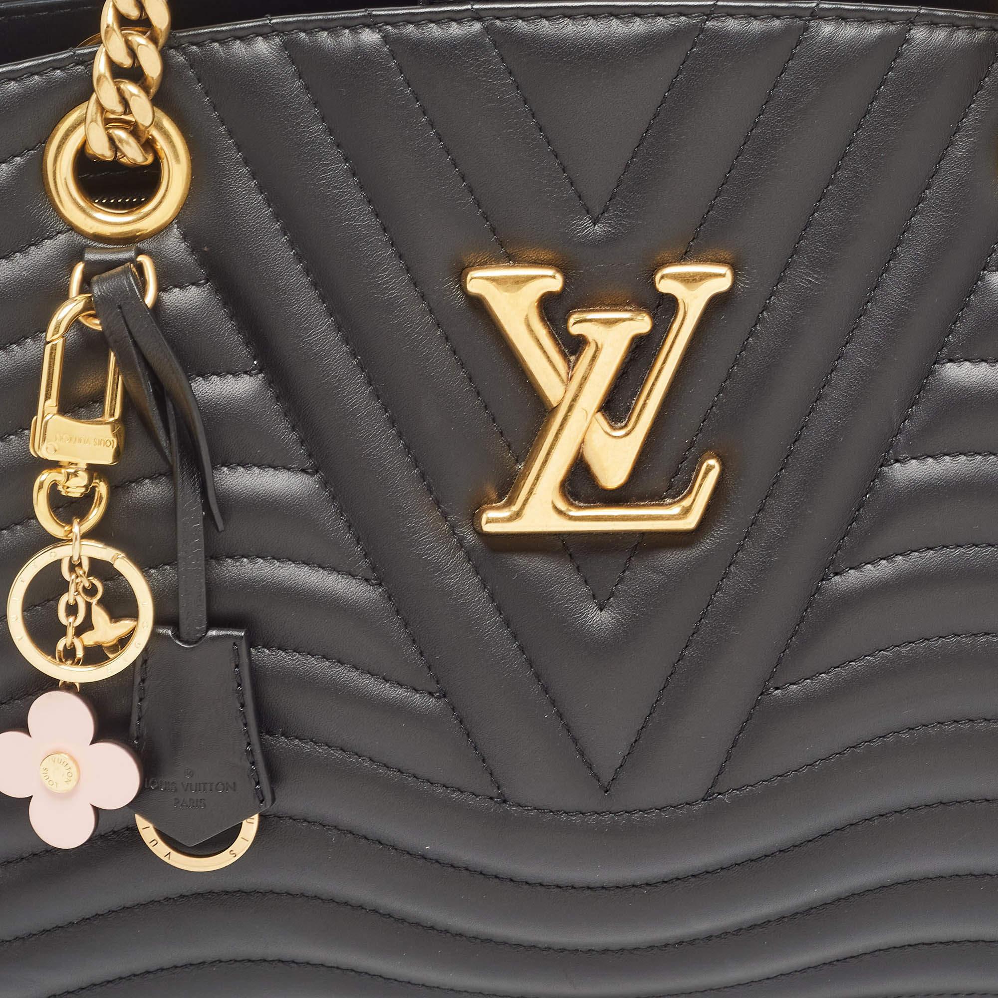 Louis Vuitton Black Quilted Leather New Wave Bag 1