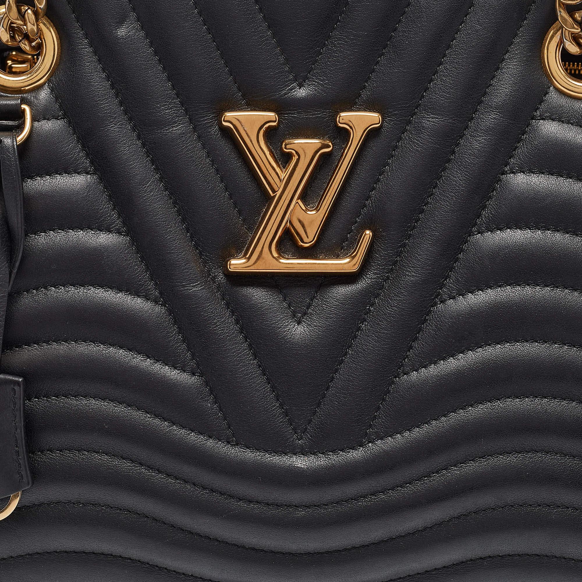 Louis Vuitton Black Quilted Leather New Wave Bag 2