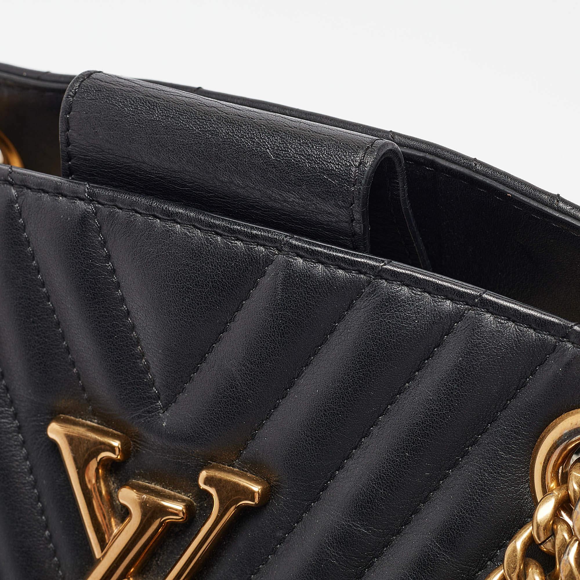 Louis Vuitton Black Quilted Leather New Wave Bag 3