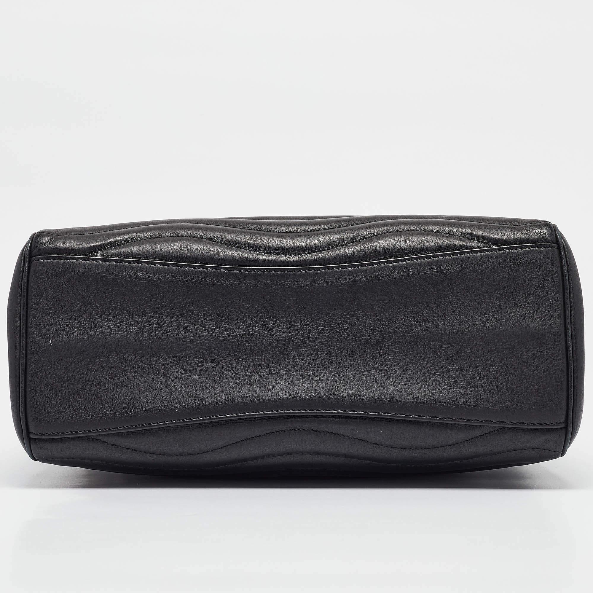 Louis Vuitton Black Quilted Leather New Wave Bag 5