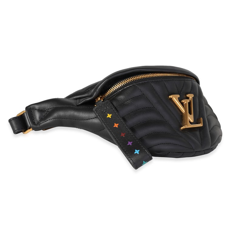 Louis Vuitton Black Quilted Leather New Wave Bumbag at 1stDibs