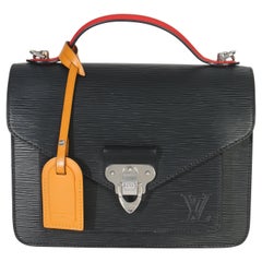 Louis Vuitton Black Red Blue Epi Neo Monceau Bag
