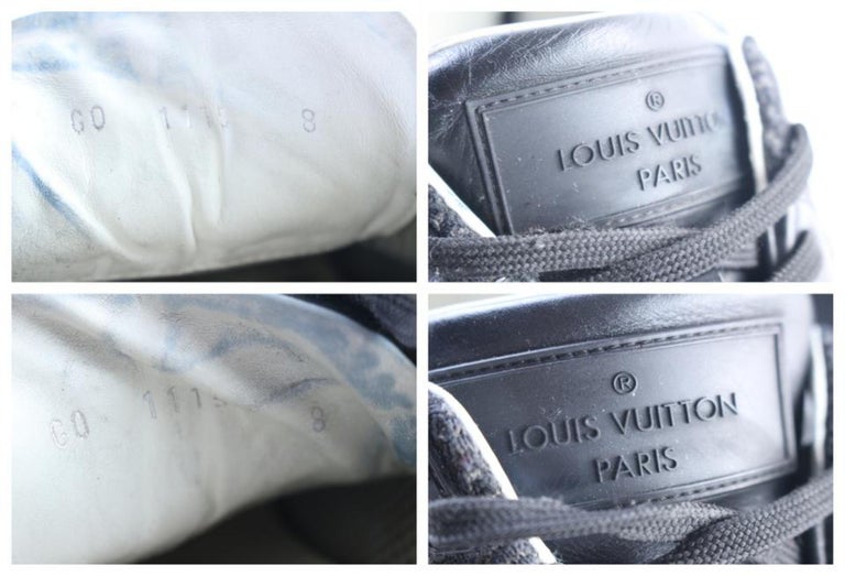 VTG Louis Vuitton LV Black Women Leather Sneaker Mismatch UK 5 & 5.5  /US 7.5 & 8