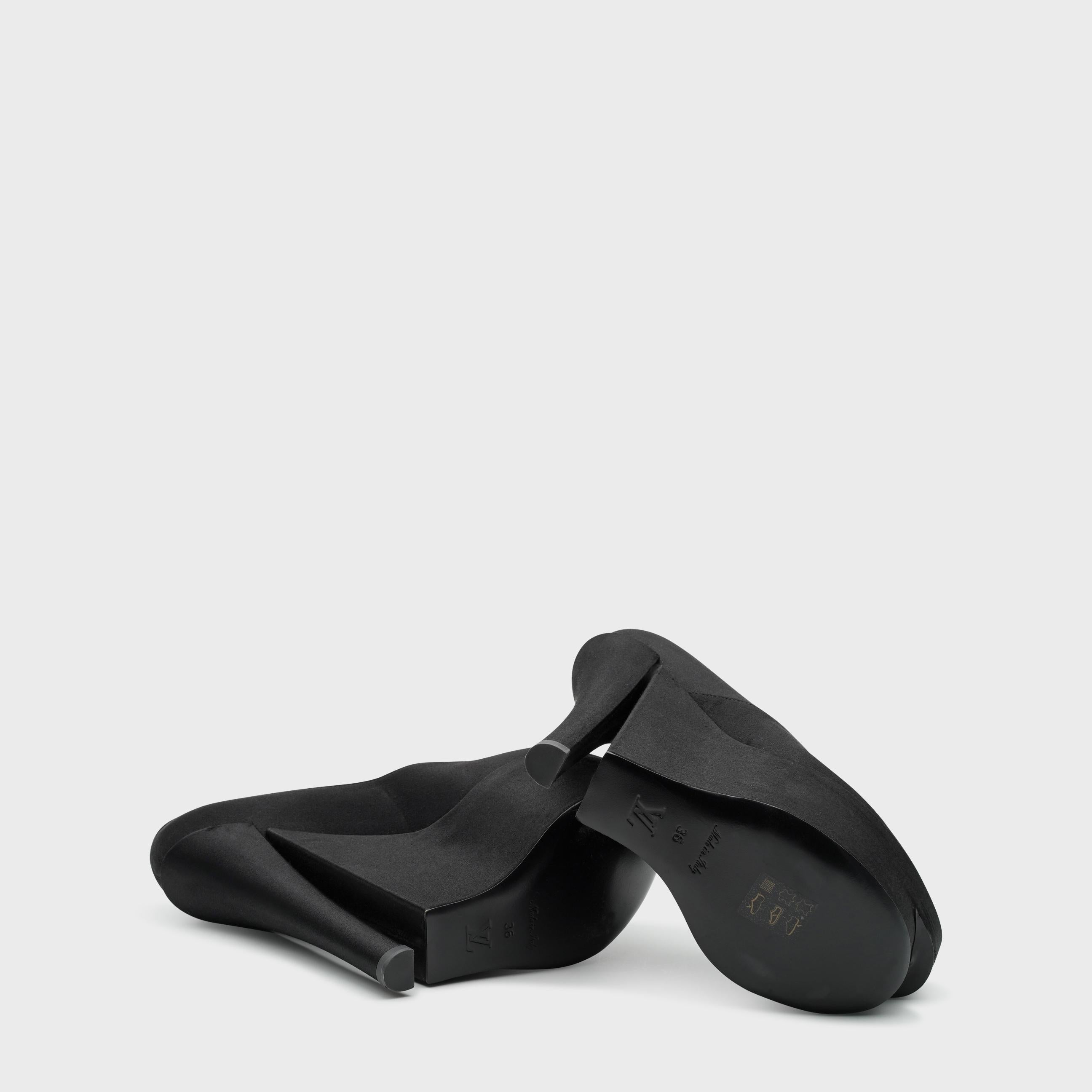 Uomo Louis Vuitton - Décolleté con plateau in raso nero di Marc Jacobs, A/I 2008 in vendita