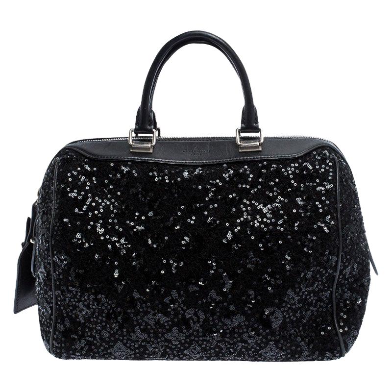 Louis Vuitton Black Sequin Monogram Sunshine Express Speedy 30 Bag at  1stDibs