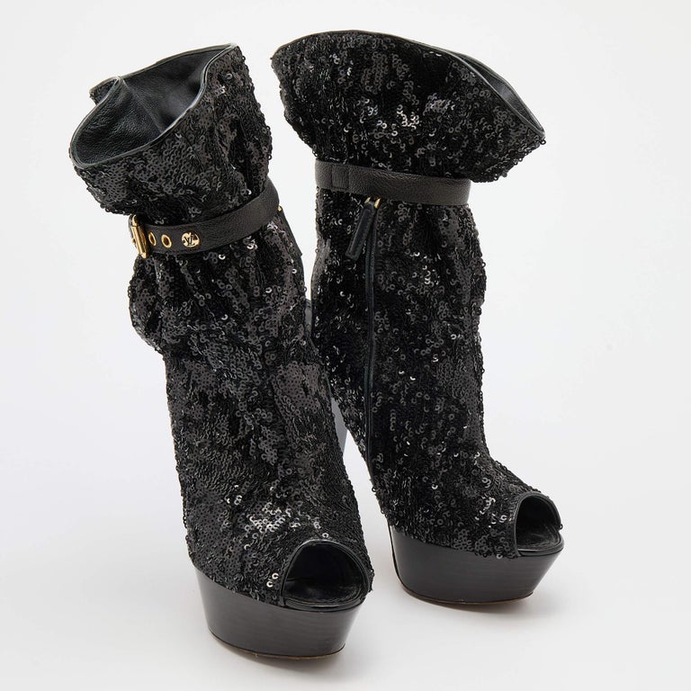 Louis Vuitton Womens Mid Heel Boots