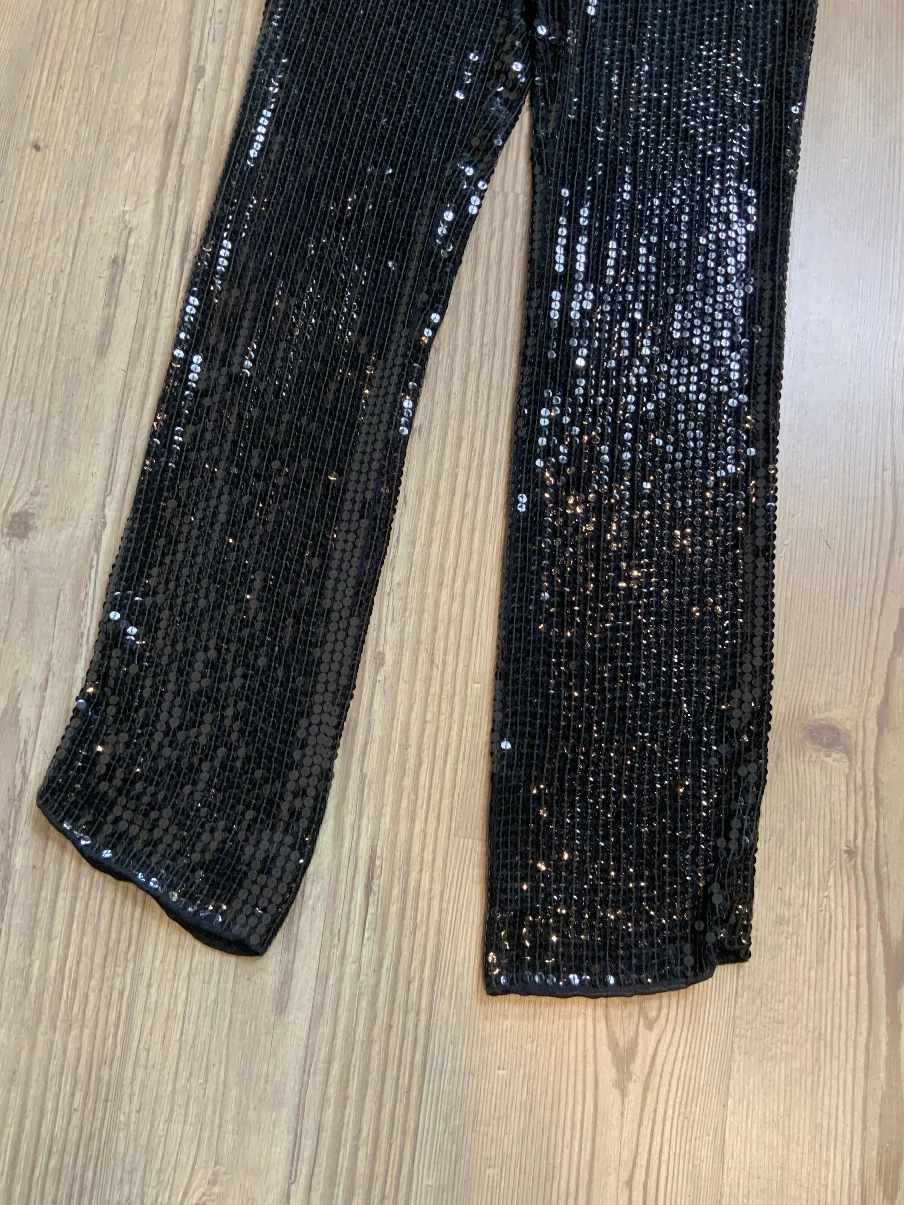 Women's or Men's Louis Vuitton black sequins night Pants For Sale