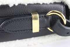 Louis Vuitton Black Shearling Leather Pont 9 Soft PM 6LK0315