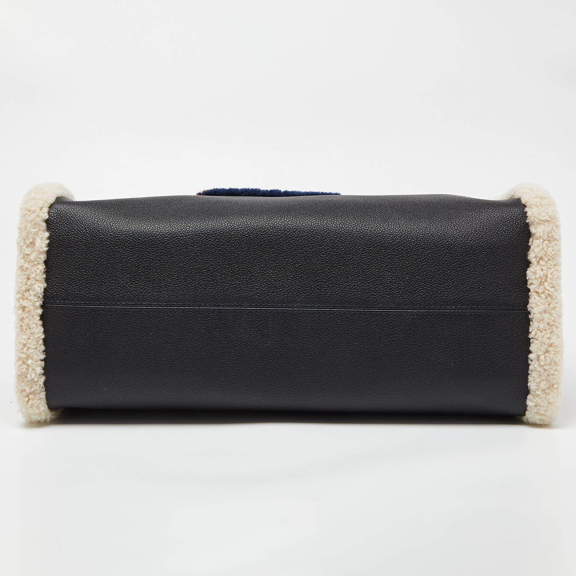 Louis Vuitton Black Shearling Monogram OnTheGo GM Bag 1