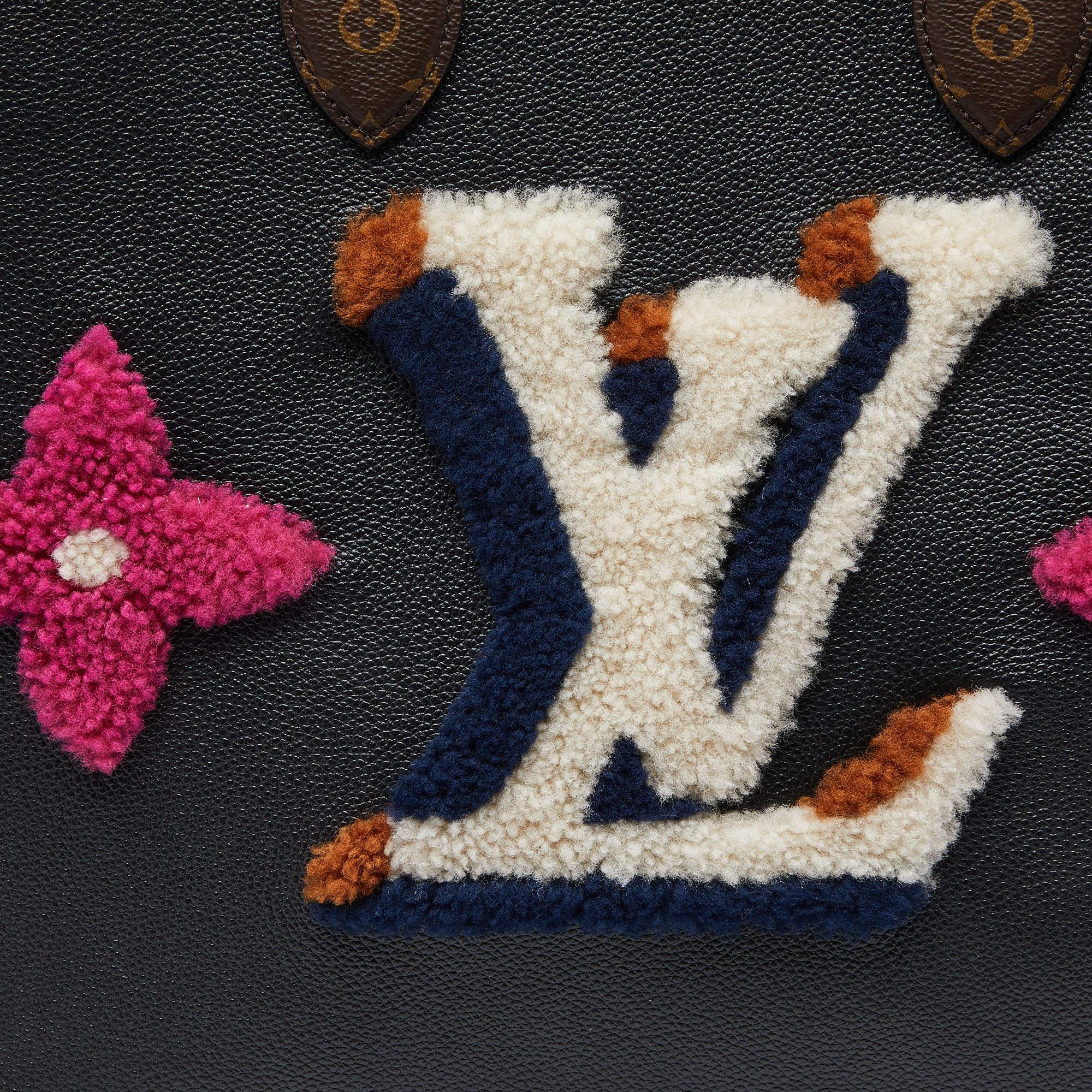 Louis Vuitton Black Shearling Monogram OnTheGo GM Bag 3
