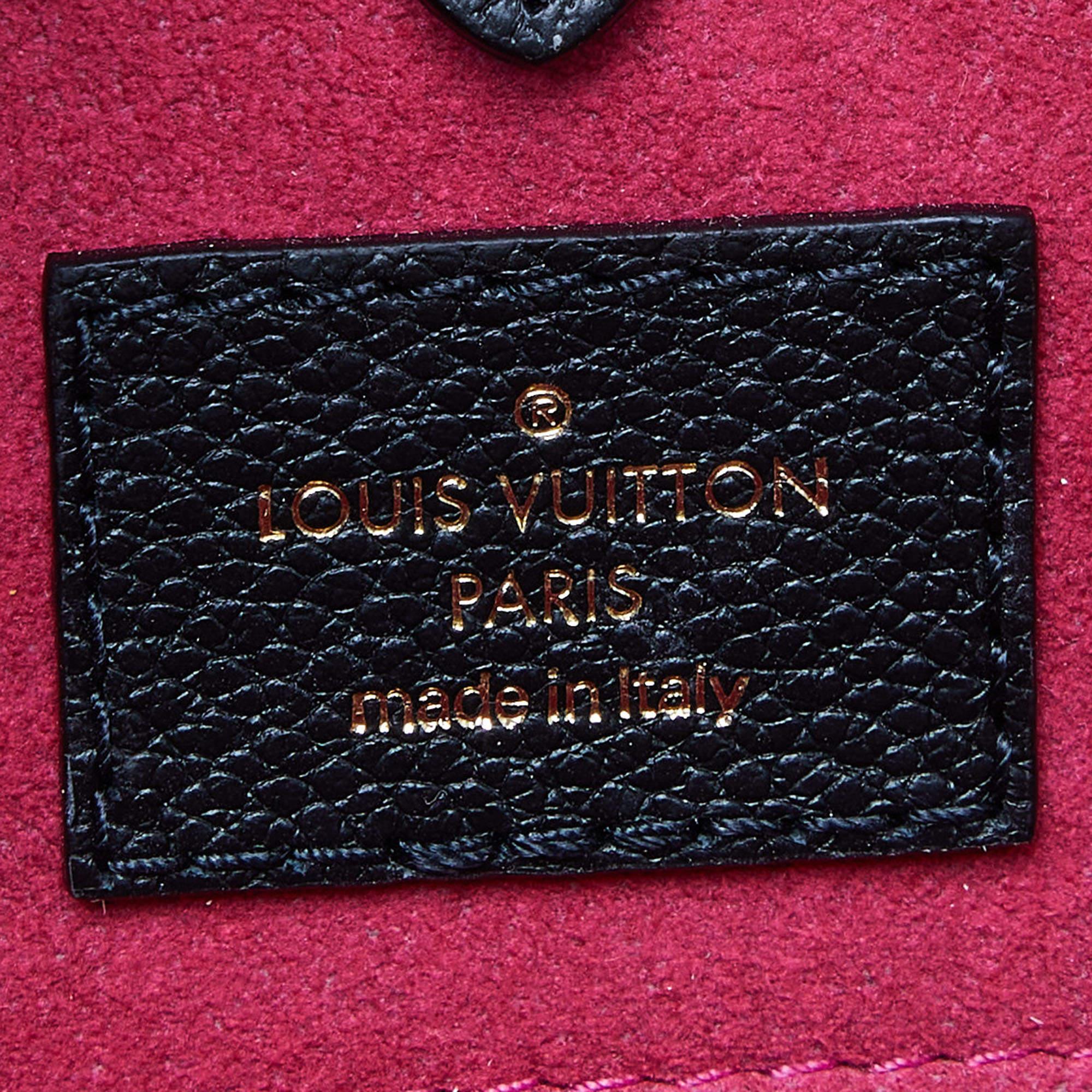 Louis Vuitton Black Shearling Monogram OnTheGo GM Bag For Sale 5