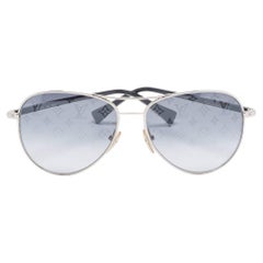 Louis Vuitton Black/Silver Gradient Z0165U Monogram Aviator Sunglasses