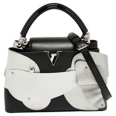 Louis Vuitton Black/Silver Leather Limited Edition Liu Wei Artycapucines PM Bag