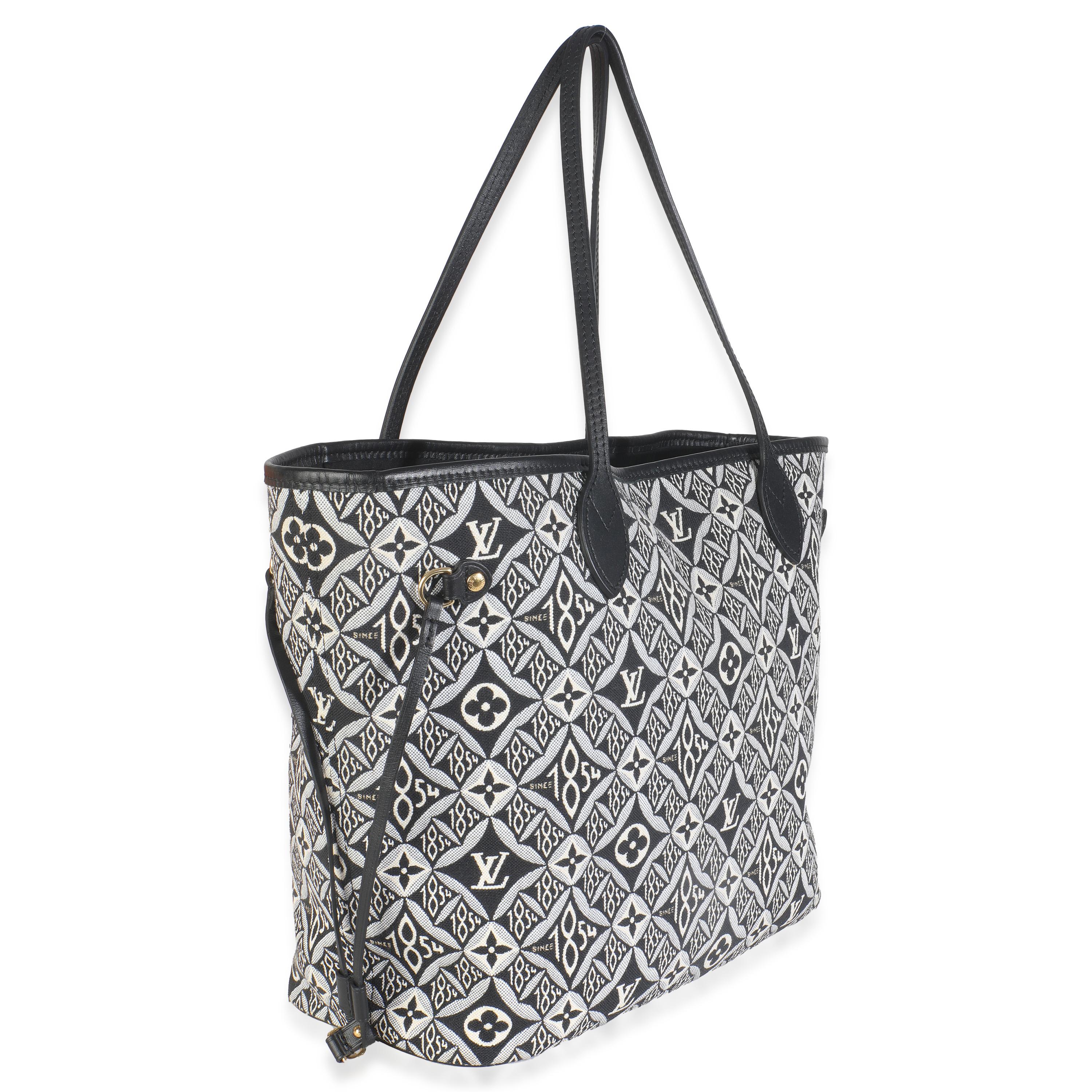 Louis Vuitton Nero Dal 1854 Jacquard Neverfull MM In condizioni ottime in vendita a New York, NY