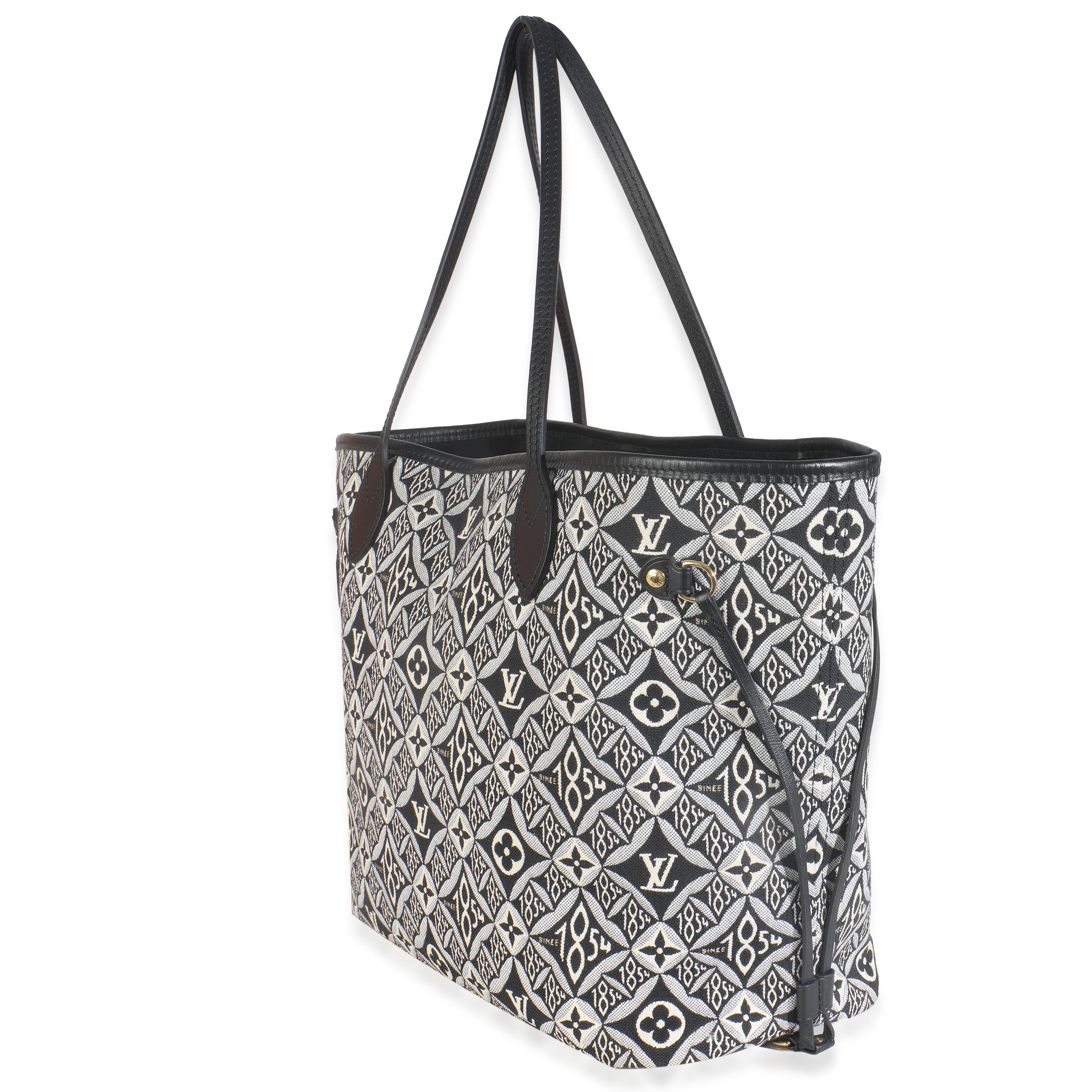 Donna Louis Vuitton Nero Dal 1854 Jacquard Neverfull MM in vendita