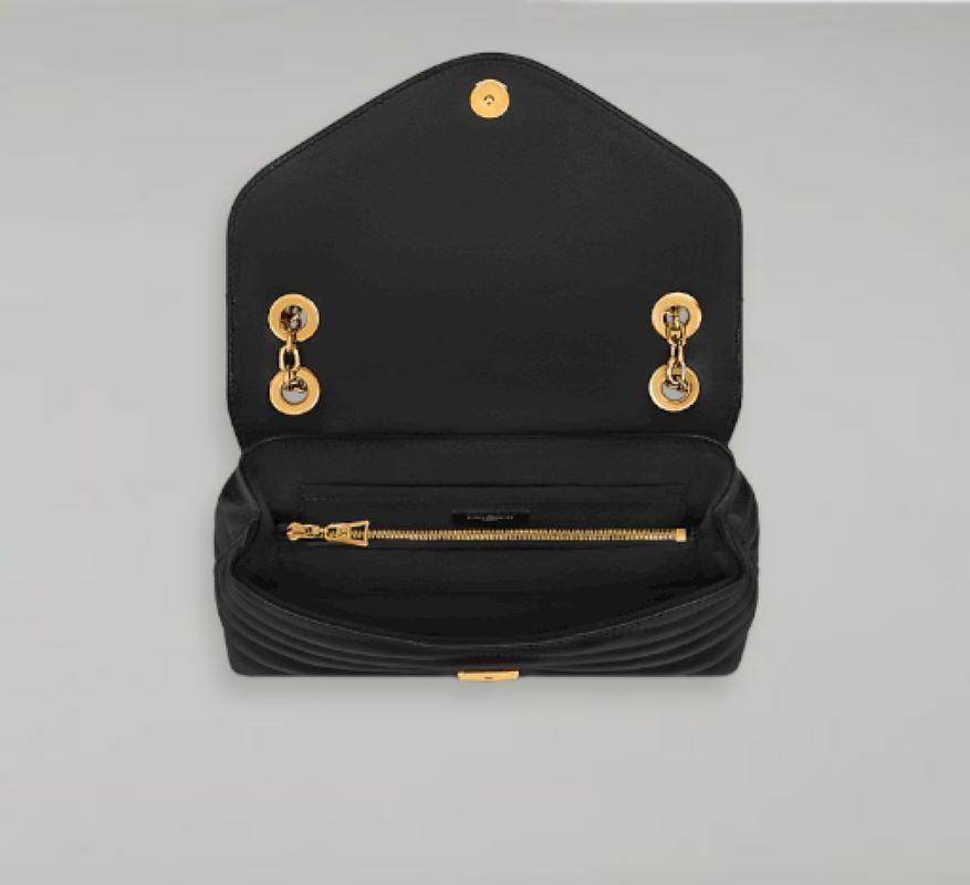 Louis Vuitton LV New Wave Kettentasche aus schwarzem, rauchfarbenem Rindsleder (Schwarz)