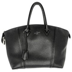 Louis Vuitton Black Soft Calf Lockit PM Tote Bag