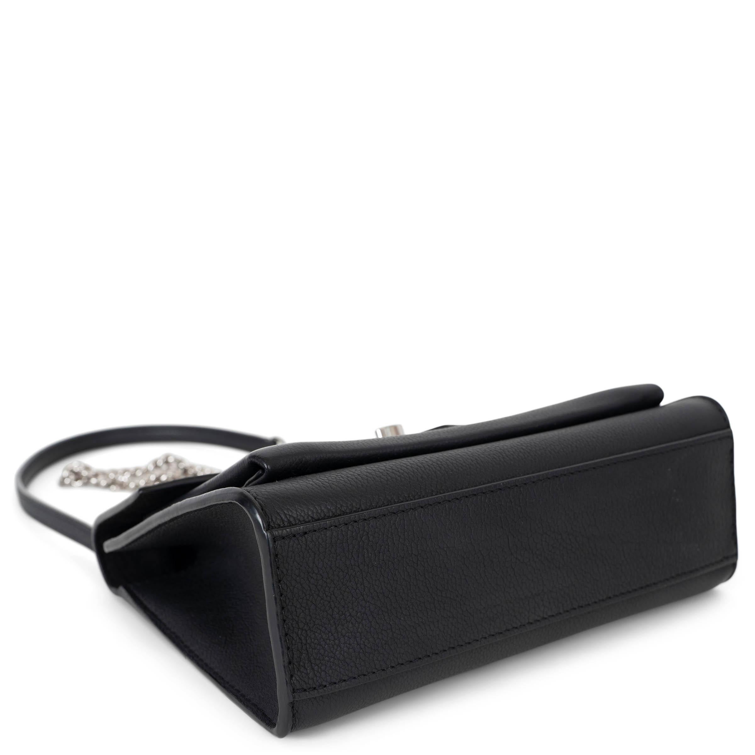 Donna LOUIS VUITTON Borsa a tracolla MYLOCKME CHAIN in pelle di vitello morbida nera in vendita