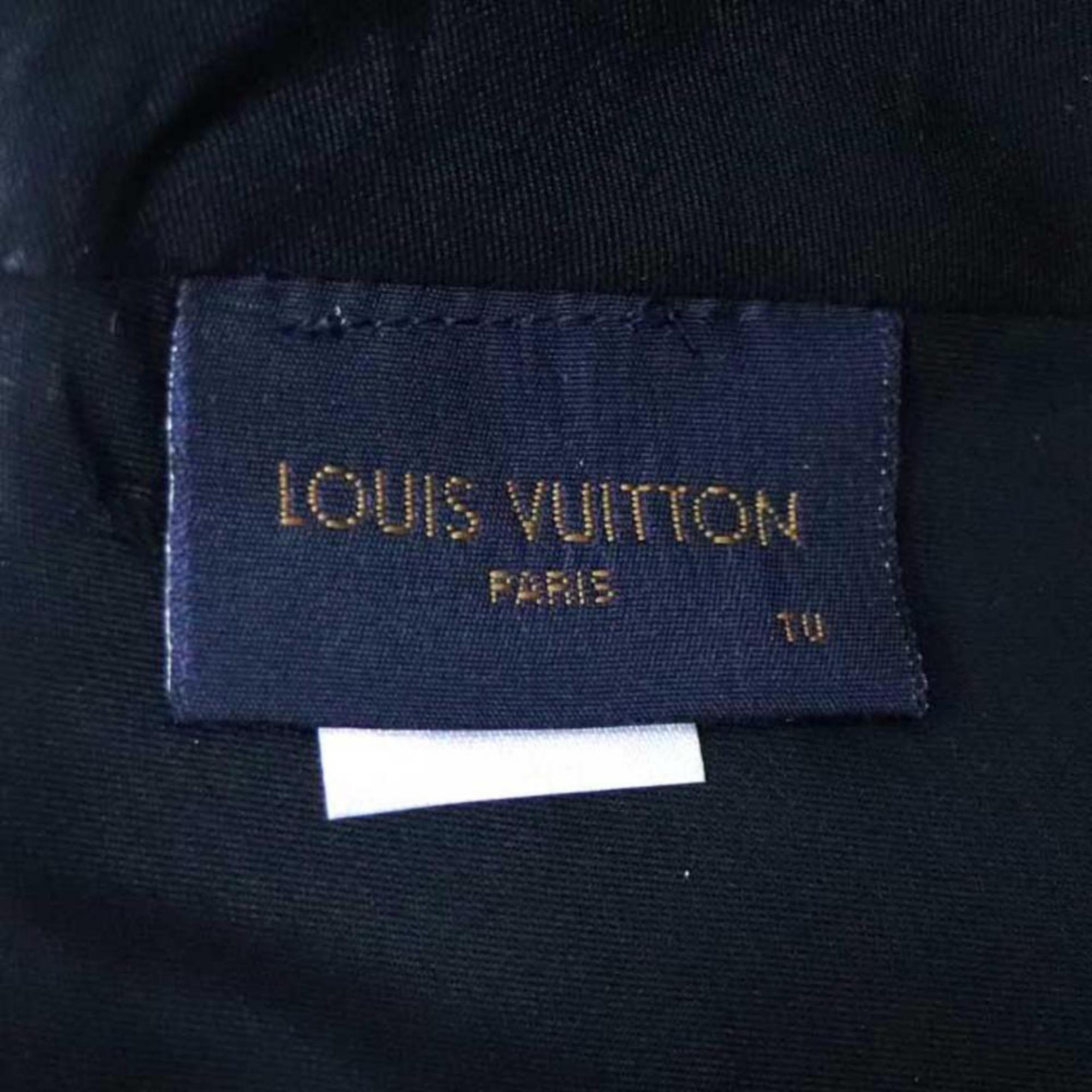 Louis Vuitton Black Ss19 Virgil Abloh Leather Noir Baseball Cap 870231 Hat For Sale 8