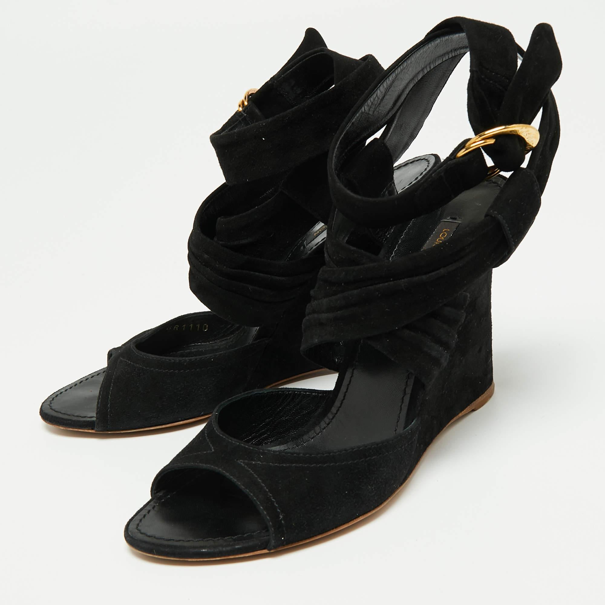 Lv sandals ankle wrap top
