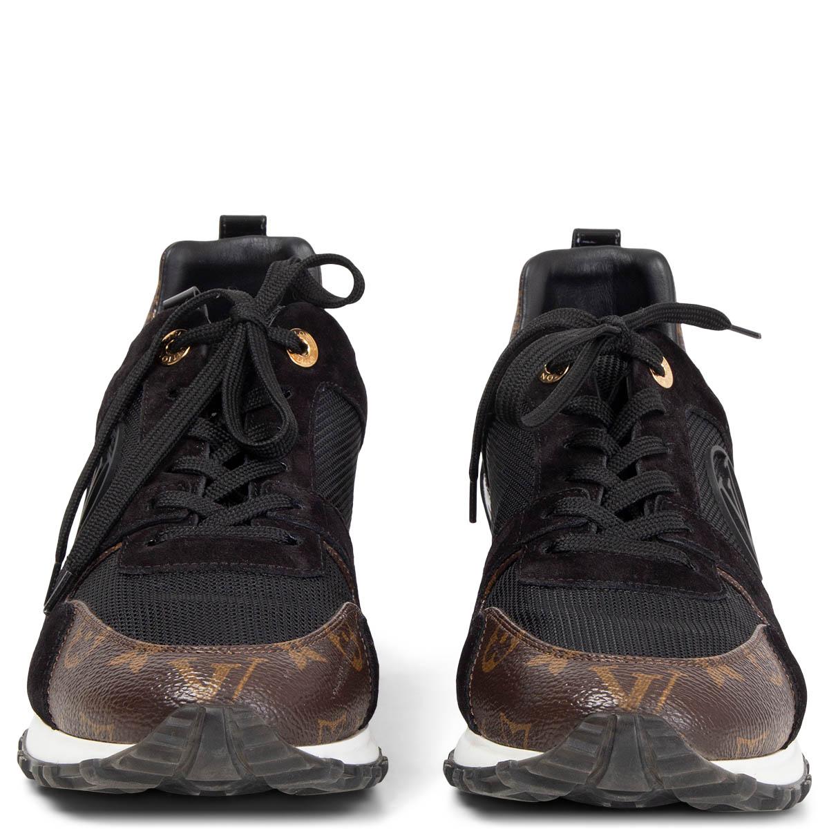 At Auction: Louis Vuitton - Leather & Suede Run Away Sneakers