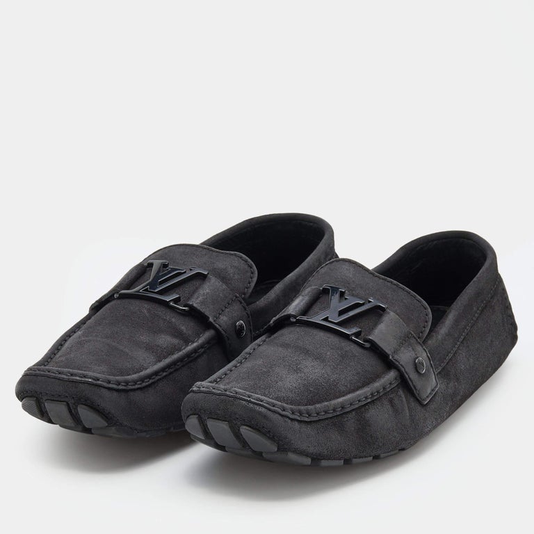 Louis Vuitton Black Suede Casual Shoes for Men for sale