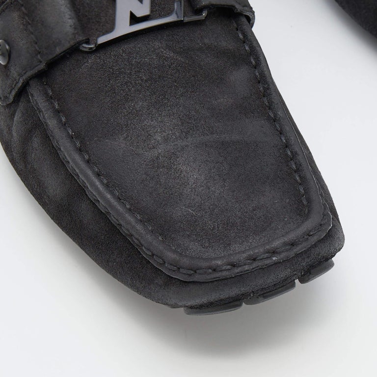 Louis Vuitton Beige Python Leather Monte Carlo Loafers Size 44 Louis Vuitton