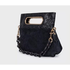 Louis Vuitton Black Suede Motard Clutch Handbag