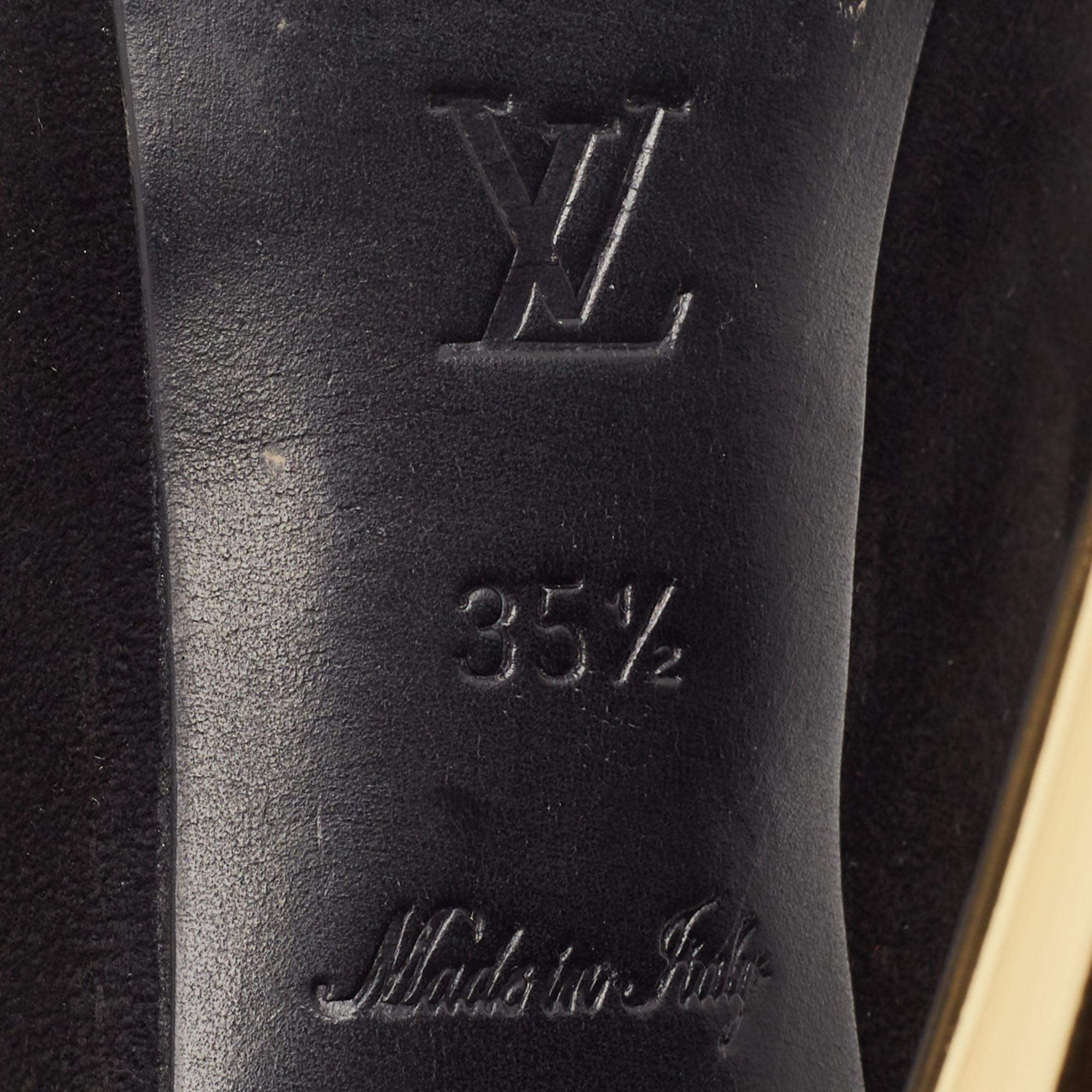 Louis Vuitton Schwarzes Wildleder Oh Really! Pumps Größe 35.5 im Angebot 1