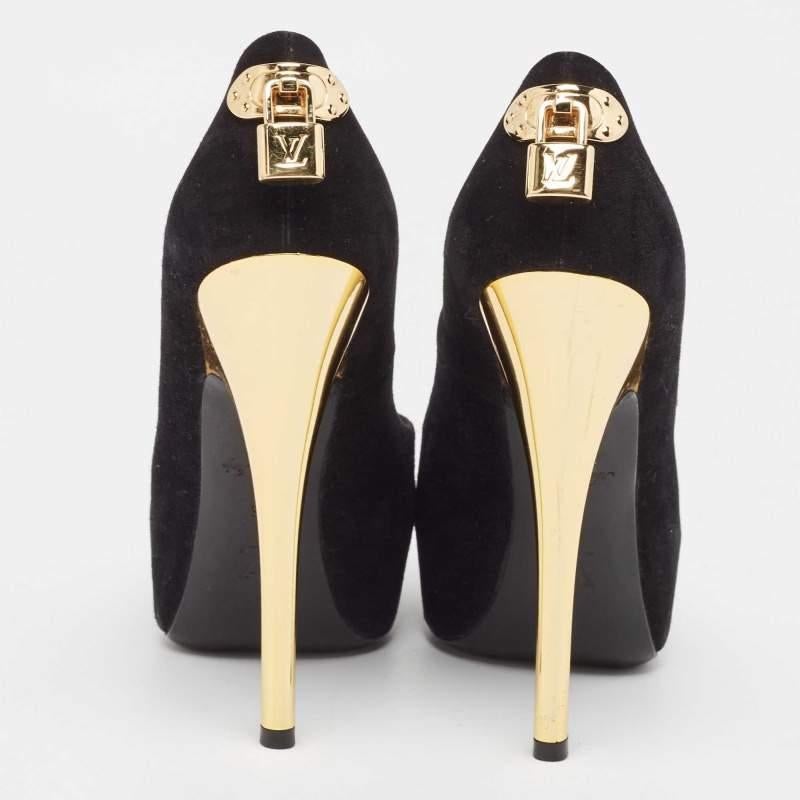 Louis Vuitton - Oh Really! en daim noir Pompes Taille 36 Pour femmes en vente
