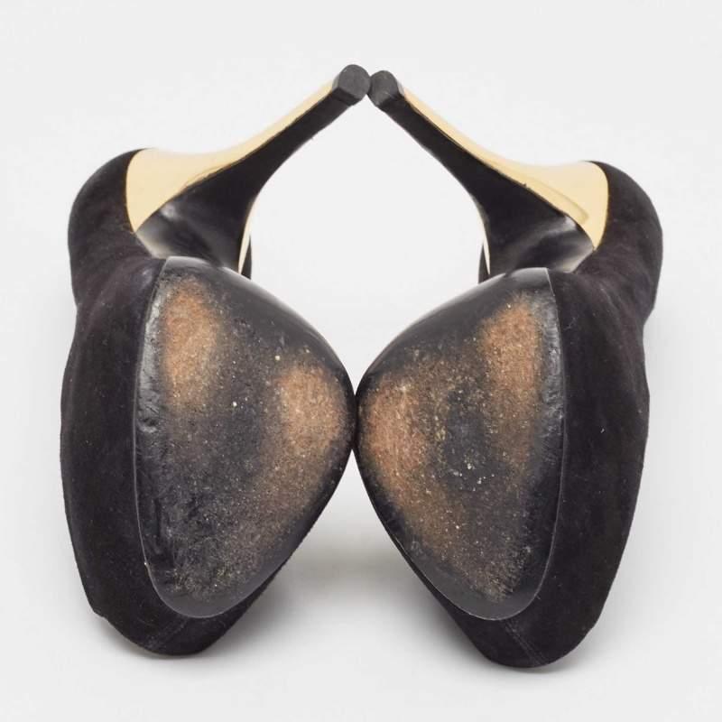 Louis Vuitton - Oh Really! en daim noir Pompes Taille 36 en vente 1