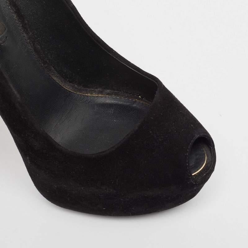 Louis Vuitton - Oh Really! en daim noir Pompes Taille 36 en vente 2