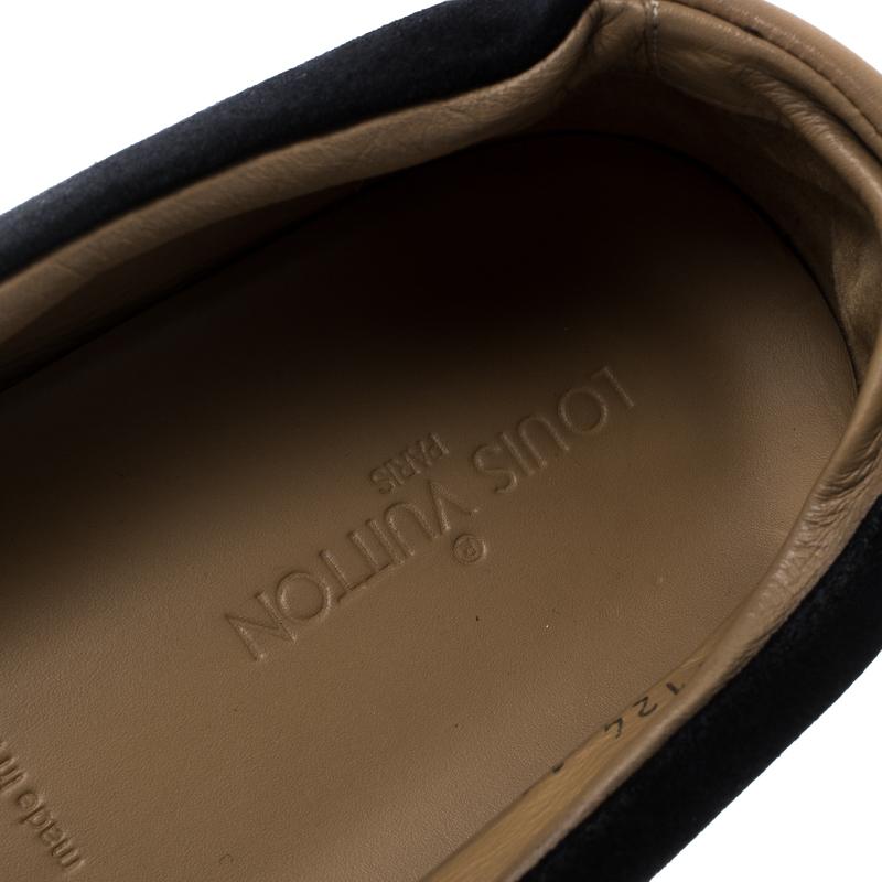 Louis Vuitton Black Suede Slip On Espadrilles Size 45 4