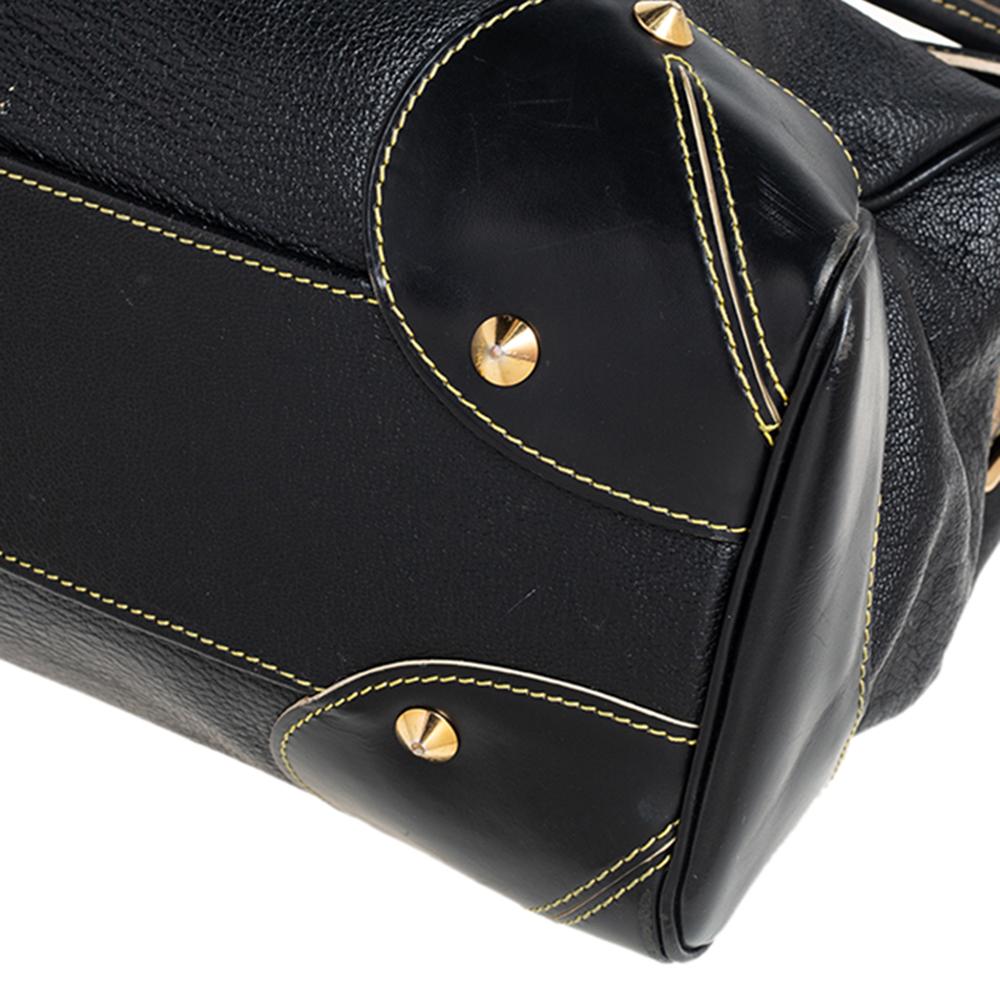 Louis Vuitton Black Suhali Leather L'Absolu De Voyage Bag For Sale 4