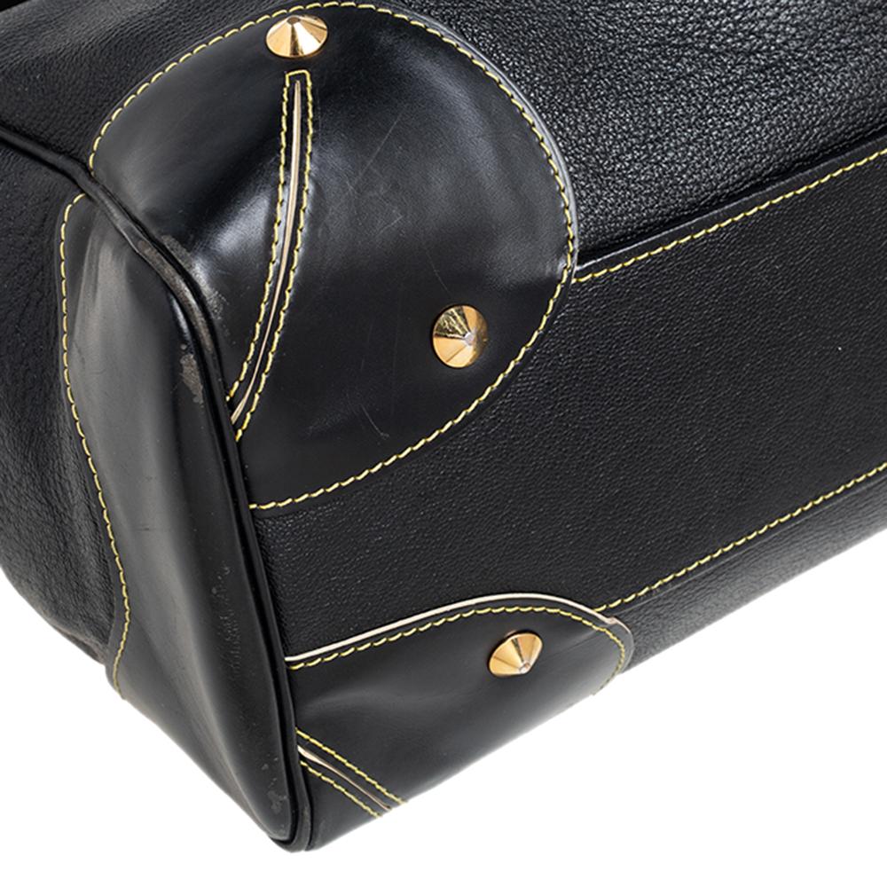 Louis Vuitton Black Suhali Leather L'Absolu De Voyage Bag For Sale 5