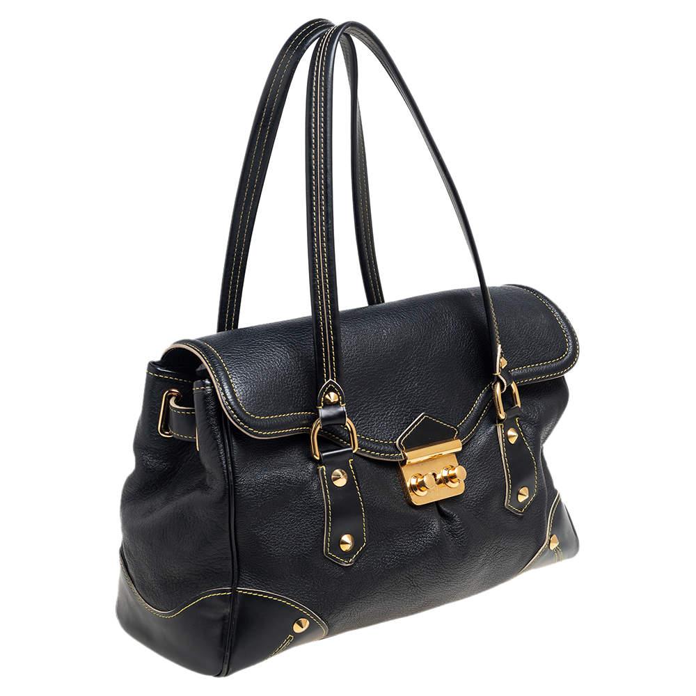 Women's Louis Vuitton Black Suhali Leather L'Absolu De Voyage Bag For Sale
