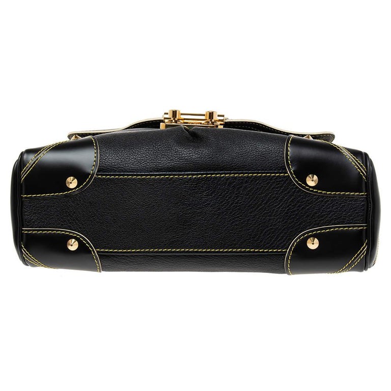 Louis Vuitton L'Ingenieux PM Black Leather Boston Bag